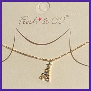Fresh & Co Eiffel Tower Necklace NEW